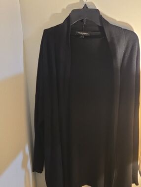 Banana Republic Black Open Drape Cardigan